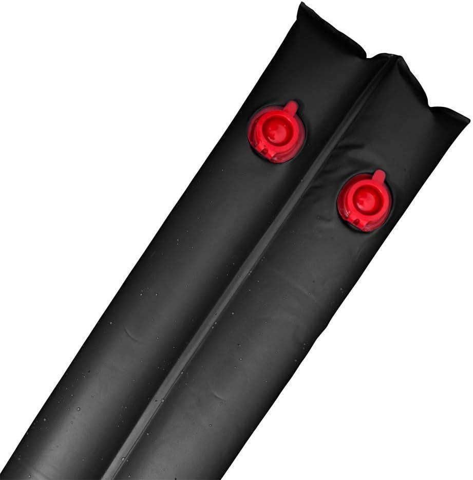 imageRobelle 8 ft 6Pack Heavy Duty Black Double Chamber Pool Cover Weights 33 MM Thick Vinyl Pool Water Bags Water TubesExtra Heavy Duty