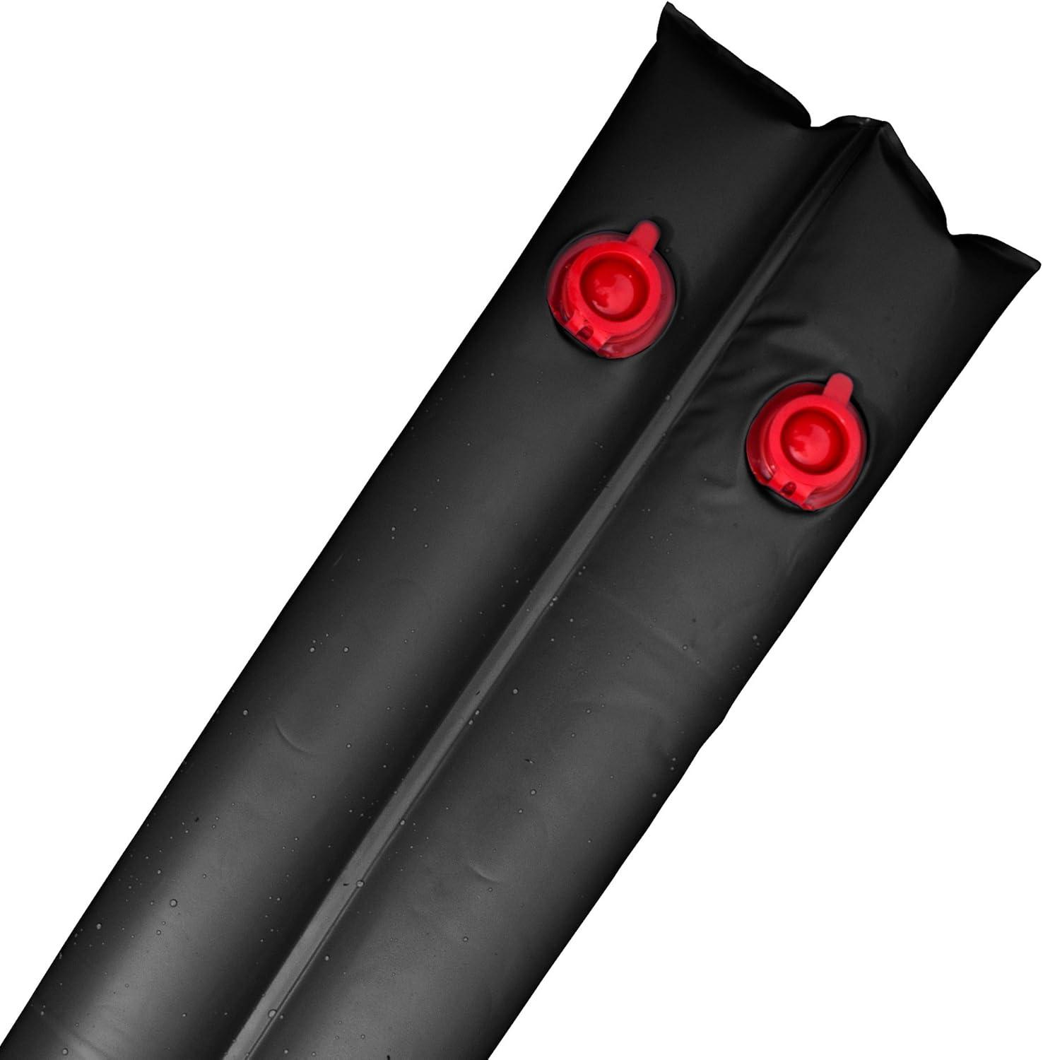 imageRobelle 8 ft 6Pack Heavy Duty Black Double Chamber Pool Cover Weights 33 MM Thick Vinyl Pool Water Bags Water TubesHeavy Duty