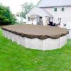 imageRobelle 10 x 15 ft Extra Heavy Duty Magnesium Winter Oval Pool Cover for Above Ground Pools 4 ft Overlap 14 x 19 ft Cover Size Solid 10 x 10 Scrim 291 ozyd2 12Year Warranty Style 5910154Industrial