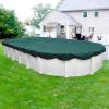 imageRobelle 10 x 15 ft Heavy Duty Green Winter Oval Pool Cover for Above Ground Pools 4 ft Overlap 14 x 19 ft Cover Size Solid 8 x 8 Scrim 236 ozyd2 10Year Warranty Style 3210154Commercial