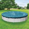imageRobelle 12 ft Blue Winter Pool Cover for Above Ground Pools 3 ft Overlap 15 ft Cover Size Solid 7 x 7 Scrim 22 ozyd2 8Year Warranty Style 3612Extra Heavy Duty