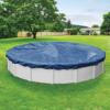 imageRobelle 12 ft Blue Winter Pool Cover for Above Ground Pools 3 ft Overlap 15 ft Cover Size Solid 7 x 7 Scrim 22 ozyd2 8Year Warranty Style 3612Industrial