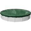 imageRobelle 12 ft Heavy Duty Green Winter Pool Cover for Above Ground Pools 4 ft Overlap 16 ft Cover Size Solid 8 x 8 Scrim 236 ozyd2 10Year Warranty Style 32124Professional