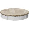 imageRobelle 12 ft Professional Tan Winter Pool Cover for Above Ground Pools 4 ft Overlap 16 ft Cover Size Solid 12 x 12 Scrim 37 ozyd2 15Year Warranty Style 57124ROBPremium