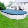 imageRobelle 12 x 18 ft Extra Heavy Duty XL Mesh BlueBlack Winter Oval Pool Cover for Above Ground Pools 4 ft Overlap 16 x 22 ft Cover Size 12 x 12 Scrim 37 ozyd2 15Year Warranty Style 4212184Heavy Duty