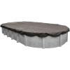 imageRobelle 12 x 18 ft Industrial Taupe Winter Oval Pool Cover for Above Ground Pools 4 ft Overlap 16 x 22 ft Cover Size Solid 14 x 12 Scrim 45 ozyd2 20Year Warranty Style 6012184Extra Heavy Duty