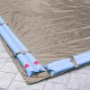 imageRobelle 12 x 24 ft Industrial Taupe Winter Pool Cover for Inground Pools 5 ft Overlap 17 x 29 ft Cover Size Solid 14 x 12 Scrim 45 ozyd2 20Year Warranty Style 601224RProfessional