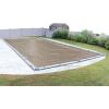 imageRobelle 12 x 24 ft Industrial Taupe Winter Pool Cover for Inground Pools 5 ft Overlap 17 x 29 ft Cover Size Solid 14 x 12 Scrim 45 ozyd2 20Year Warranty Style 601224RProfessional