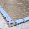 imageRobelle 12 x 24 ft Industrial Taupe Winter Pool Cover for Inground Pools 5 ft Overlap 17 x 29 ft Cover Size Solid 14 x 12 Scrim 45 ozyd2 20Year Warranty Style 601224RProfessional