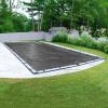 imageRobelle 16 x 32 ft Extra Heavy Duty XL Mesh TaupeBlack Winter Pool Cover for Inground Pools 5 ft Overlap 21 x 37 ft Cover Size 12 x 12 Scrim 37 ozyd2 15Year Warranty Style 431632RHeavy Duty