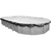 imageRobelle 10 x 15 ft Heavy Duty Silver Winter Oval Pool Cover for Above Ground Pools 4 ft Overlap 14 x 19 ft Cover Size Solid 8 x 8 Scrim 236 ozyd2 10Year Warranty Style 5510154ROBHeavy Duty