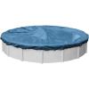 imageRobelle 12 ft Blue Winter Pool Cover for Above Ground Pools 3 ft Overlap 15 ft Cover Size Solid 7 x 7 Scrim 22 ozyd2 8Year Warranty Style 3612Heavy Duty