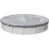 imageRobelle 12 ft Industrial Gray Winter Pool Cover for Above Ground Pools 4 ft Overlap 16 ft Cover Size Solid 14 x 12 Scrim 45 ozyd2 20Year Warranty Style 30124Industrial