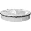 imageRobelle 12 ft Professional Silver Winter Pool Cover for Above Ground Pools 4 ft Overlap 16 ft Cover Size Solid 12 x 12 Scrim 37 ozyd2 15Year Warranty Style 33124Heavy Duty