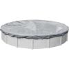 imageRobelle 12 ft Professional Silver Winter Pool Cover for Above Ground Pools 4 ft Overlap 16 ft Cover Size Solid 12 x 12 Scrim 37 ozyd2 15Year Warranty Style 33124Industrial
