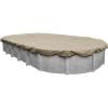 imageRobelle 12 x 18 ft Industrial Taupe Winter Oval Pool Cover for Above Ground Pools 4 ft Overlap 16 x 22 ft Cover Size Solid 14 x 12 Scrim 45 ozyd2 20Year Warranty Style 6012184Premium
