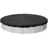 imageRobelle 15 ft Heavy Duty Mesh Black Winter Pool Cover for Above Ground Pools 3 ft Overlap 18 ft Cover Size 10 x 10 Scrim 31 ozyd2 10Year Warranty Style 381512ft Pool