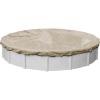 imageRobelle 15 ft Premium Tan Winter Pool Cover for Above Ground Pools 4 ft Overlap 19 ft Cover Size Solid 14 x 14 Scrim 52 ozyd2 20Year Warranty Style 31154APremium