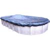 imageRobelle 18 x 33 ft Extra Heavy Duty Leaf Net Winter Oval Pool Cover for Above Ground Pools 3 ft Overlap 21 x 36 ft Cover Size Extra Heavy Duty Net 4Year Warranty Style 251833Extra Heavy Duty