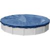 imageRobelle 28 ft Heavy Duty Blue Winter Pool Cover for Above Ground Pools 4 ft Overlap 32 ft Cover Size Solid 8 x 8 Scrim 236 ozyd2 10Year Warranty Style 35284Professional