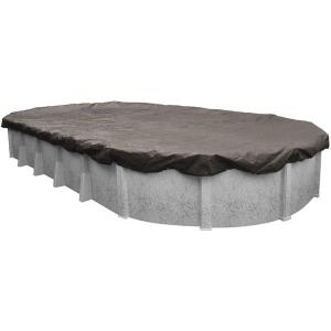 imageRobelle 10 x 15 ft Extra Heavy Duty Magnesium Winter Oval Pool Cover for Above Ground Pools 4 ft Overlap 14 x 19 ft Cover Size Solid 10 x 10 Scrim 291 ozyd2 12Year Warranty Style 5910154Extra Heavy Duty