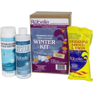 imageRobelle 10000 Gallon TripleAction Winter Kit Premium Pool Closing Kit for Pools up to 10000 GallonsTripleAction