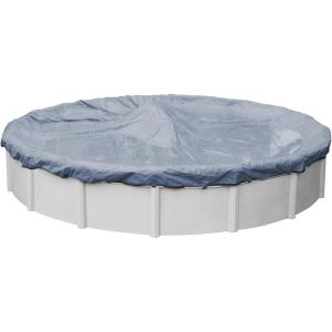 imageRobelle 12 ft Blue Winter Pool Cover for Above Ground Pools 3 ft Overlap 15 ft Cover Size Solid 7 x 7 Scrim 22 ozyd2 8Year Warranty Style 3612Commercial