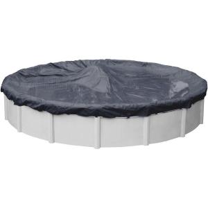 imageRobelle 12 ft Blue Winter Pool Cover for Above Ground Pools 3 ft Overlap 15 ft Cover Size Solid 7 x 7 Scrim 22 ozyd2 8Year Warranty Style 3612Economy