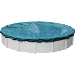 imageRobelle 12 ft Blue Winter Pool Cover for Above Ground Pools 3 ft Overlap 15 ft Cover Size Solid 7 x 7 Scrim 22 ozyd2 8Year Warranty Style 3612Extra Heavy Duty
