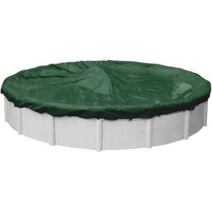 imageRobelle 12 ft Heavy Duty Green Winter Pool Cover for Above Ground Pools 4 ft Overlap 16 ft Cover Size Solid 8 x 8 Scrim 236 ozyd2 10Year Warranty Style 32124Heavy Duty