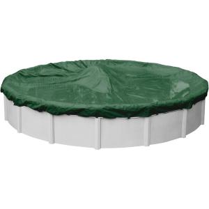 imageRobelle 12 ft Heavy Duty Green Winter Pool Cover for Above Ground Pools 4 ft Overlap 16 ft Cover Size Solid 8 x 8 Scrim 236 ozyd2 10Year Warranty Style 32124Professional