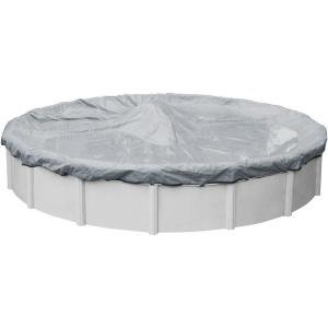 imageRobelle 12 ft Industrial Gray Winter Pool Cover for Above Ground Pools 4 ft Overlap 16 ft Cover Size Solid 14 x 12 Scrim 45 ozyd2 20Year Warranty Style 30124Industrial