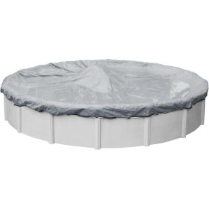 imageRobelle 12 ft Professional Silver Winter Pool Cover for Above Ground Pools 4 ft Overlap 16 ft Cover Size Solid 12 x 12 Scrim 37 ozyd2 15Year Warranty Style 33124Industrial