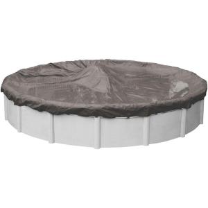 imageRobelle 12 ft Professional Tan Winter Pool Cover for Above Ground Pools 4 ft Overlap 16 ft Cover Size Solid 12 x 12 Scrim 37 ozyd2 15Year Warranty Style 57124ROBExtra Heavy Duty