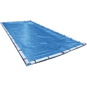 imageRobelle 12 x 24 ft Heavy Duty Mesh Blue Winter Pool Cover for Inground Pools 4 ft Overlap 16 x 28 ft Cover Size 10 x 10 Scrim 31 ozyd2 10Year Warranty Style 541224RROBHeavy Duty