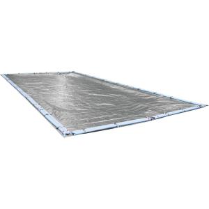 imageRobelle 12 x 24 ft Industrial Gray Winter Pool Cover for Inground Pools 5 ft Overlap 17 x 29 ft Cover Size Solid 14 x 12 Scrim 45 ozyd2 20Year Warranty Style 301224RHeavy Duty