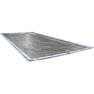 imageRobelle 12 x 24 ft Industrial Gray Winter Pool Cover for Inground Pools 5 ft Overlap 17 x 29 ft Cover Size Solid 14 x 12 Scrim 45 ozyd2 20Year Warranty Style 301224RProfessional