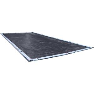 imageRobelle 14 x 28 ft Blue Winter Pool Cover for Inground Pools 5 ft Overlap 19 x 33 ft Cover Size Solid 7 x 7 Scrim 22 ozyd2 8Year Warranty Style 461428REconomy