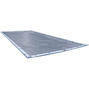 imageRobelle 14 x 28 ft Blue Winter Pool Cover for Inground Pools 5 ft Overlap 19 x 33 ft Cover Size Solid 7 x 7 Scrim 22 ozyd2 8Year Warranty Style 461428RValue