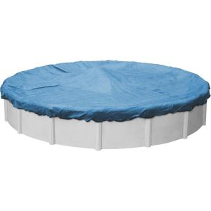 imageRobelle 15 ft Extra Heavy Duty XL Mesh BlueBlack Winter Pool Cover for Above Ground Pools 4 ft Overlap 19 ft Cover Size 12 x 12 Scrim 37 ozyd2 15Year Warranty Style 42154Heavy Duty
