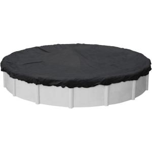 imageRobelle 15 ft Heavy Duty Mesh Black Winter Pool Cover for Above Ground Pools 3 ft Overlap 18 ft Cover Size 10 x 10 Scrim 31 ozyd2 10Year Warranty Style 381521ft Pool