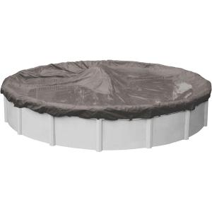 imageRobelle 15 ft Premium Tan Winter Pool Cover for Above Ground Pools 4 ft Overlap 19 ft Cover Size Solid 14 x 14 Scrim 52 ozyd2 20Year Warranty Style 31154AExtra Heavy Duty