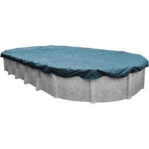 imageRobelle 15 x 27 ft Heavy Duty Blue Winter Oval Pool Cover for Above Ground Pools 4 ft Overlap 19 x 31 ft Cover Size Solid 8 x 8 Scrim 236 ozyd2 10Year Warranty Style 3515274Extra Heavy Duty