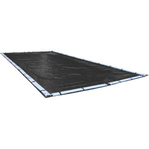 imageRobelle 16 x 32 ft Heavy Duty Mesh Black Winter Pool Cover for Inground Pools 4 ft Overlap 20 x 36 ft Cover Size 10 x 10 Scrim 31 ozyd2 10Year Warranty Style 381632R16 x 24ft Pool