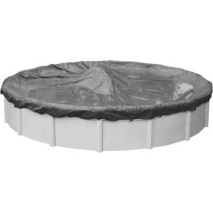 imageRobelle 28 ft Heavy Duty Blue Winter Pool Cover for Above Ground Pools 4 ft Overlap 32 ft Cover Size Solid 8 x 8 Scrim 236 ozyd2 10Year Warranty Style 35284Premium
