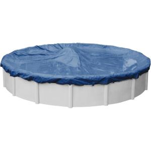 imageRobelle 28 ft Heavy Duty Blue Winter Pool Cover for Above Ground Pools 4 ft Overlap 32 ft Cover Size Solid 8 x 8 Scrim 236 ozyd2 10Year Warranty Style 35284Industrial