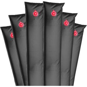 imageRobelle 4 ft 6Pack Heavy Duty Blue Single Chamber Pool Cover Weights 33 MM Thick Vinyl Pool Water Bags Water TubesBlack