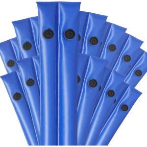 imageRobelle 8 ft 12Pack Premium Blue Double Chamber Pool Cover Weights Premium Double Seams 42 MM Thick Vinyl Pool Water Bags Oversized Screw Valve Cap Water TubesPremium