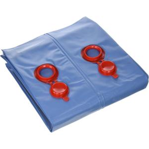 imageRobelle 8 ft 12Pack Premium Blue Double Chamber Pool Cover Weights Premium Double Seams 42 MM Thick Vinyl Pool Water Bags Oversized Screw Valve Cap Water TubesHeavy Duty