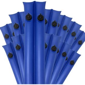 imageRobelle 8 ft 12Pack Premium Blue Double Chamber Pool Cover Weights Premium Double Seams 42 MM Thick Vinyl Pool Water Bags Oversized Screw Valve Cap Water TubesCommercial